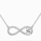 Sublime Round Infinity Diamond Necklace