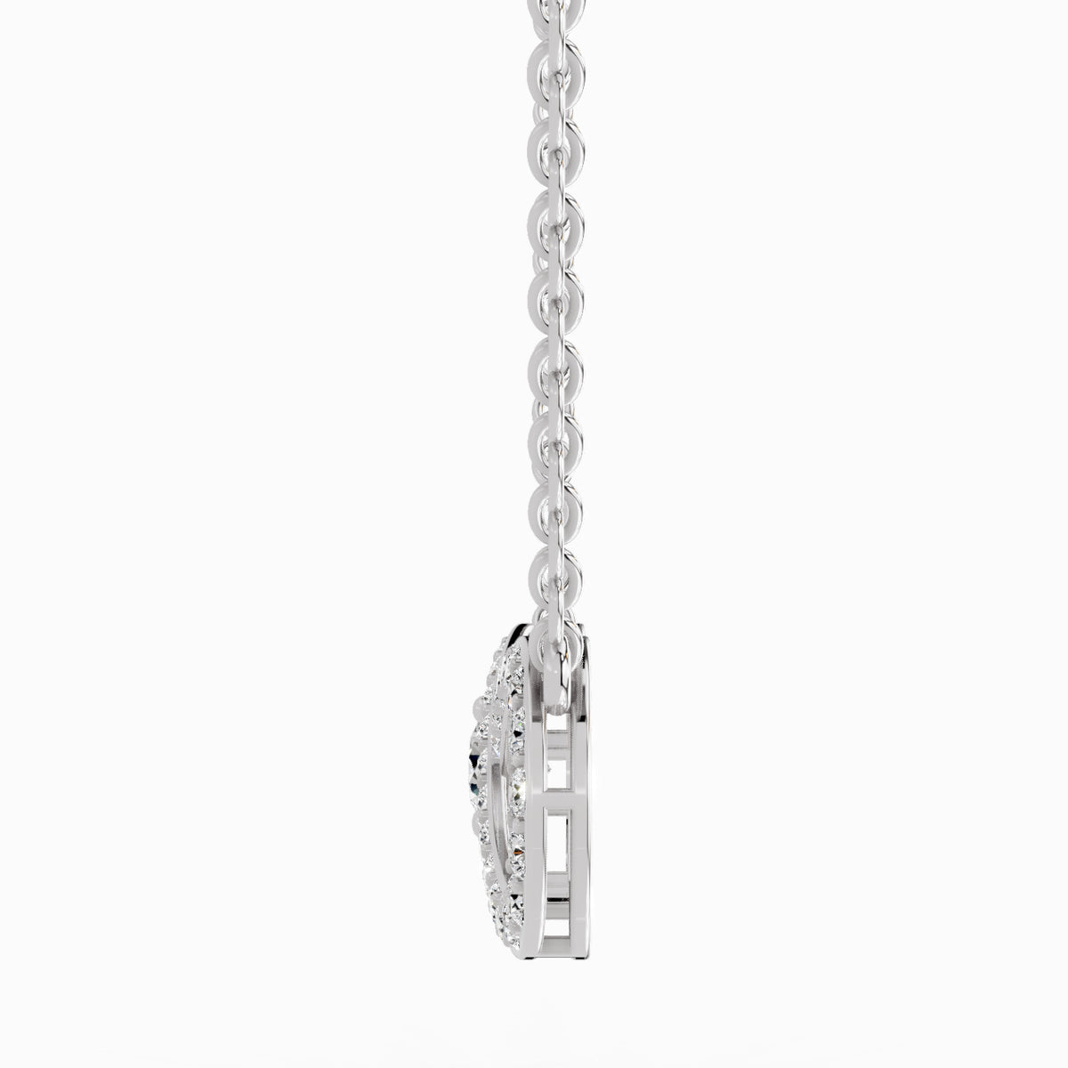 Sublime Round Infinity Diamond Necklace