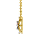 Ethereal Round Floral Diamond Necklace