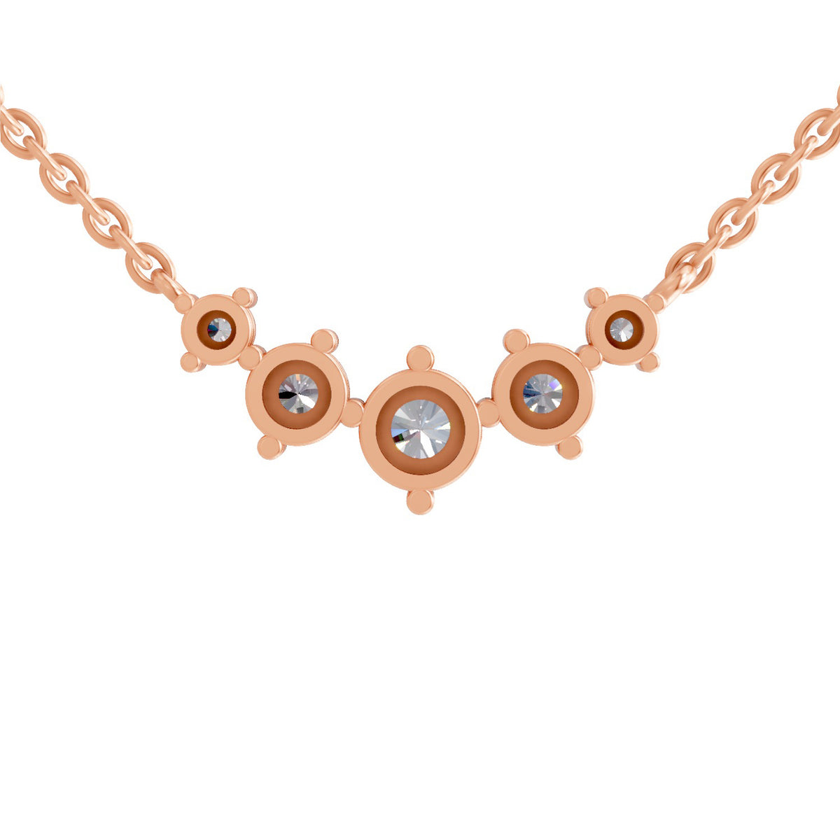 Majestic Round Diamond Necklace