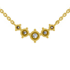 1.31 Carat Round 5 Stone Necklace 14K - Rose Gold
