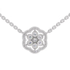 Iconic Round Floral Diamond Necklace