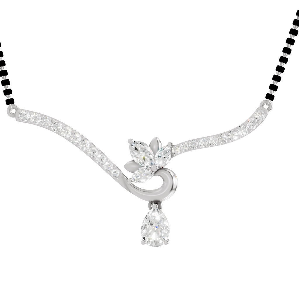 1.45 Carat Marquise Shape Lotus Diamond 14K - White Gold