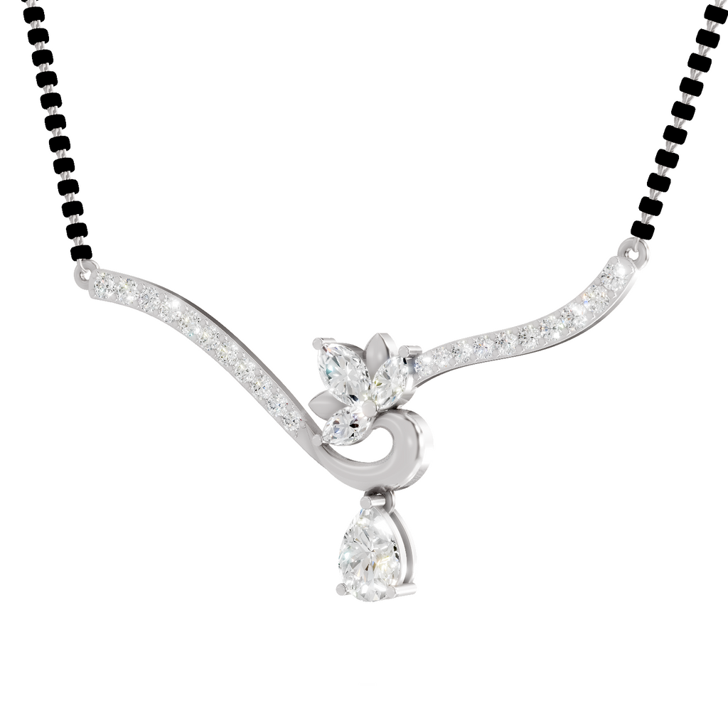 1.45 Carat Marquise Shape Lotus Diamond 14K - White Gold
