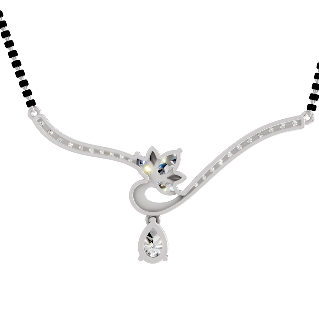 1.45 Carat Marquise Shape Lotus Diamond 14K - White Gold