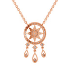 Graceful Dream Catcher Diamond Necklace