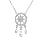 Graceful Dream Catcher Diamond Necklace