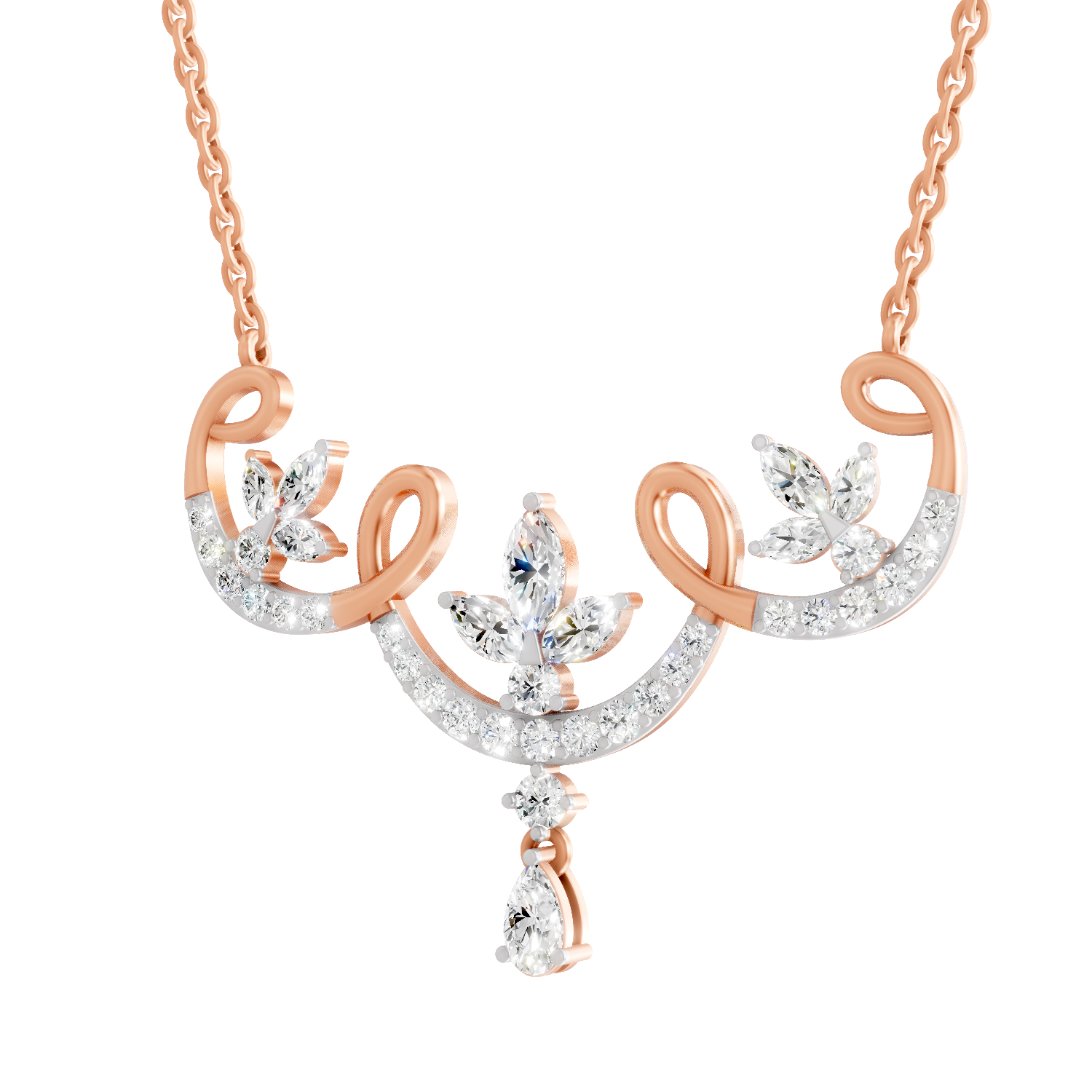 1.83 Carat Marquise Shaped 14K - Rose Gold