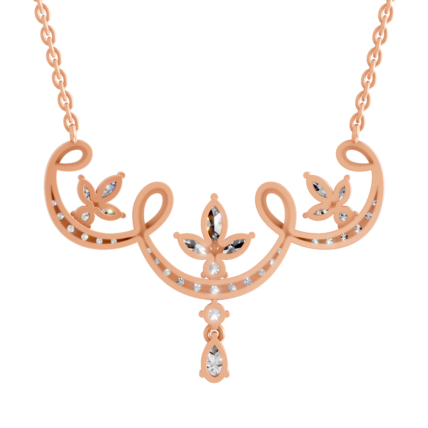 1.83 Carat Marquise Shaped 14K - Rose Gold