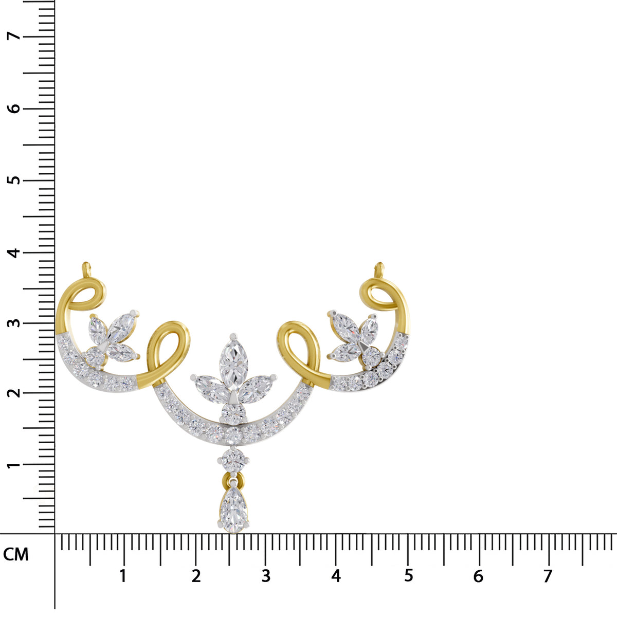 Sparkling Marquise Diamond Necklace