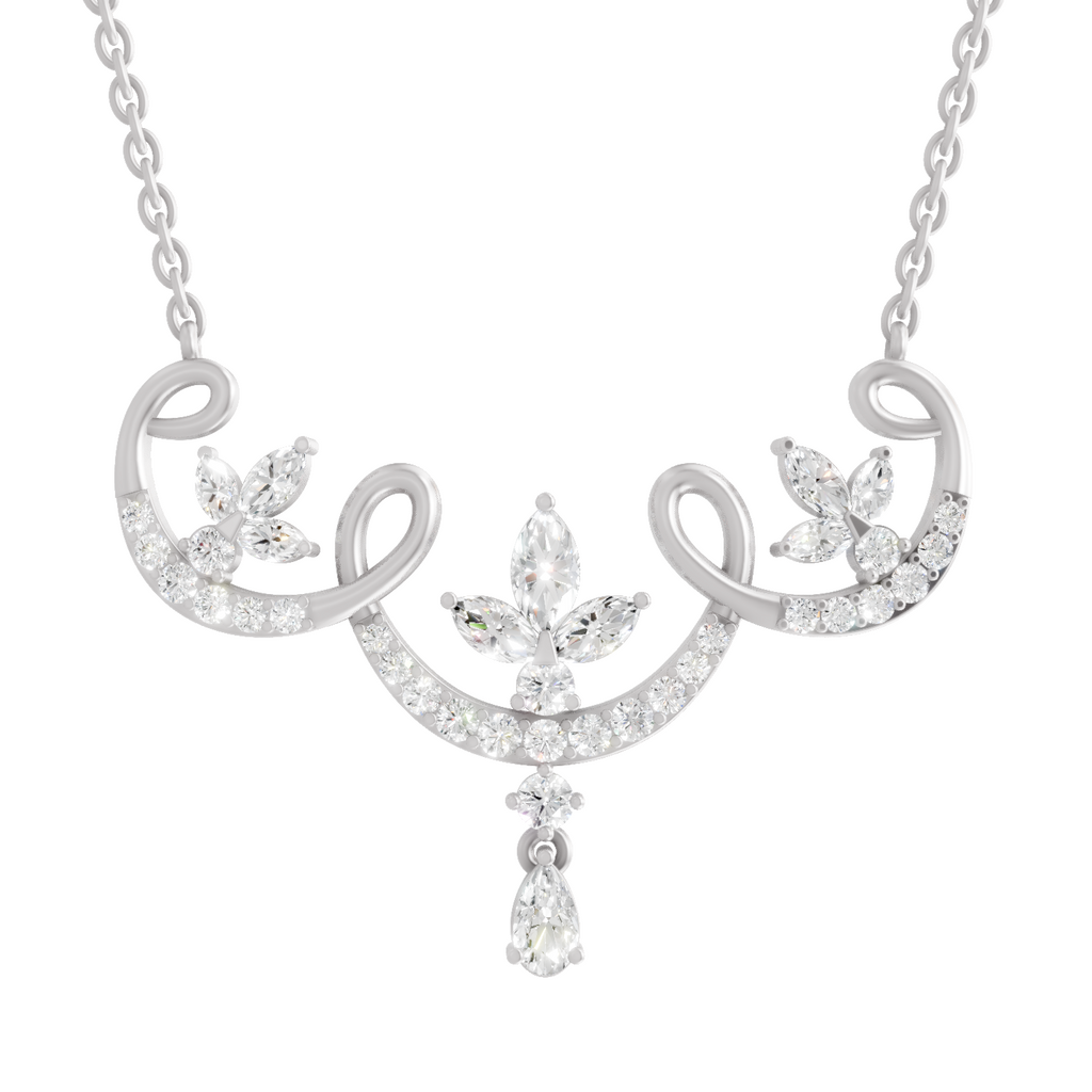 1.83 Carat Marquise Shaped 14K - White Gold