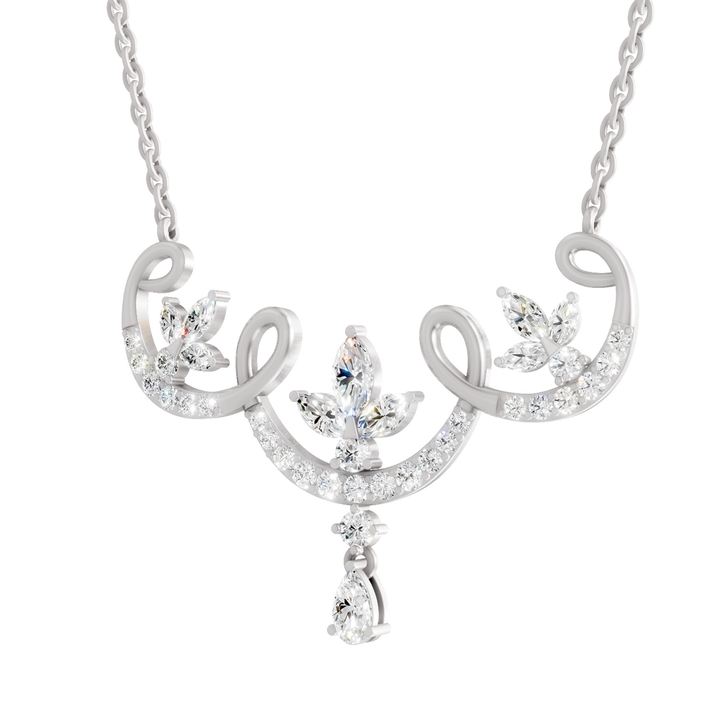 1.83 Carat Marquise Shaped 14K - White Gold
