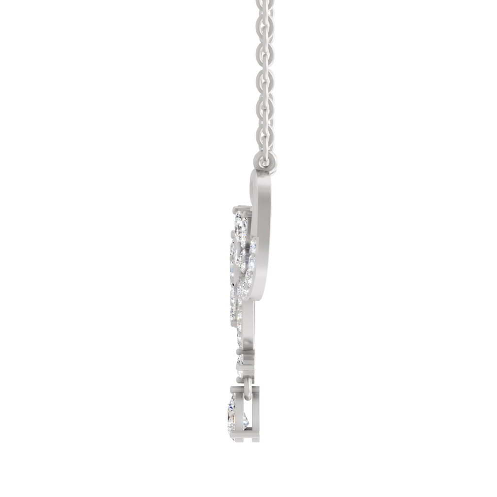 1.83 Carat Marquise Shaped 14K - White Gold