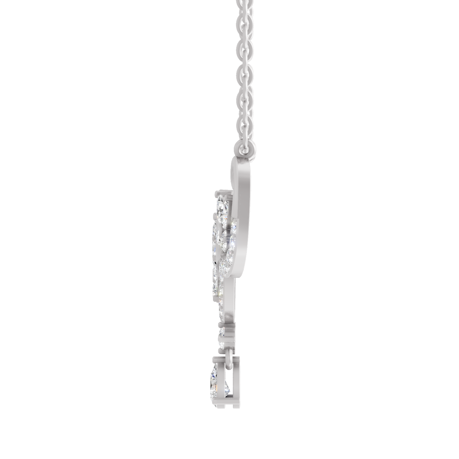 1.83 Carat Marquise Shaped 14K - White Gold