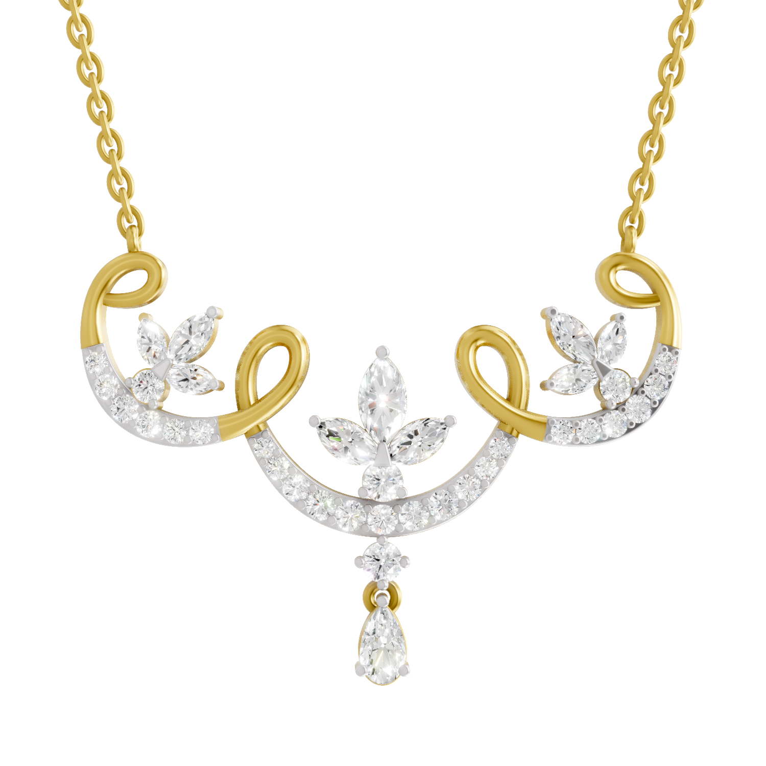 1.83 Carat Marquise Shaped 14K