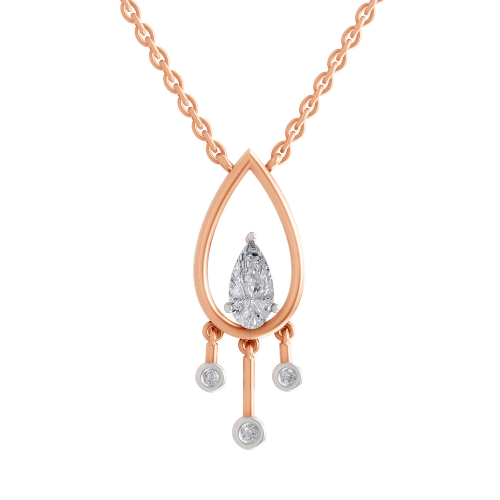 1.01 Carat Pear Shaped 14K - Rose Gold