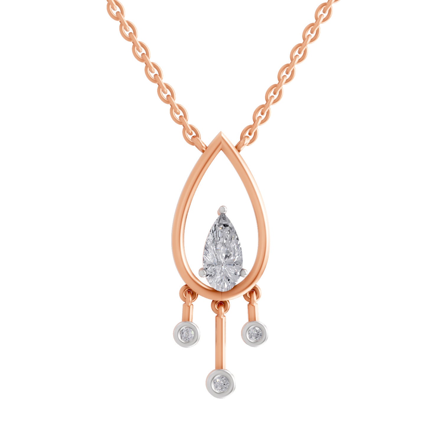 1.01 Carat Pear Shaped 14K - Rose Gold