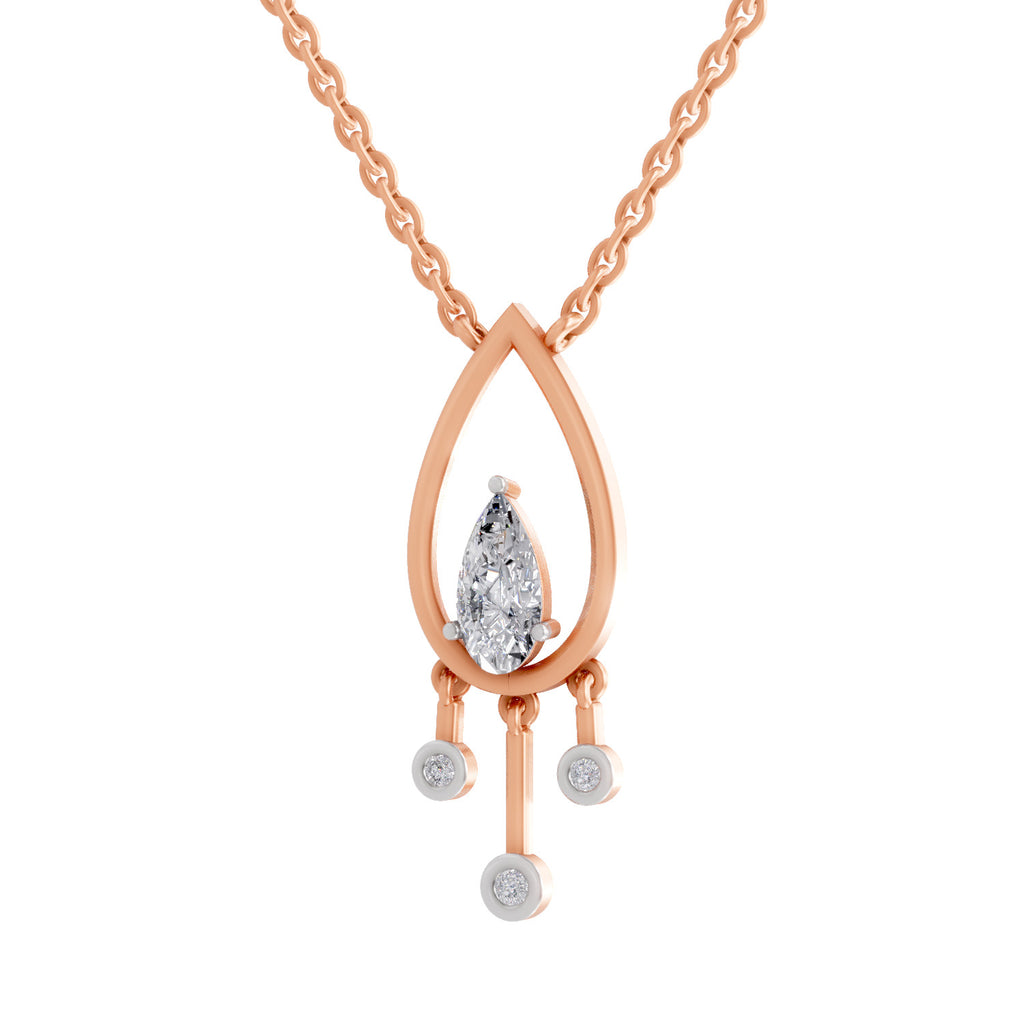 1.01 Carat Pear Shaped 14K - Rose Gold