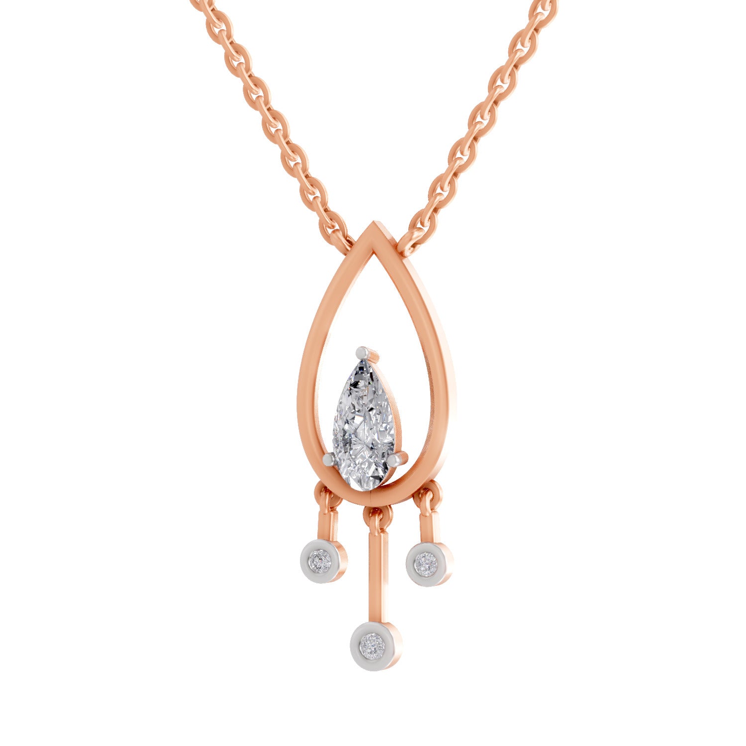1.01 Carat Pear Shaped 14K - Rose Gold