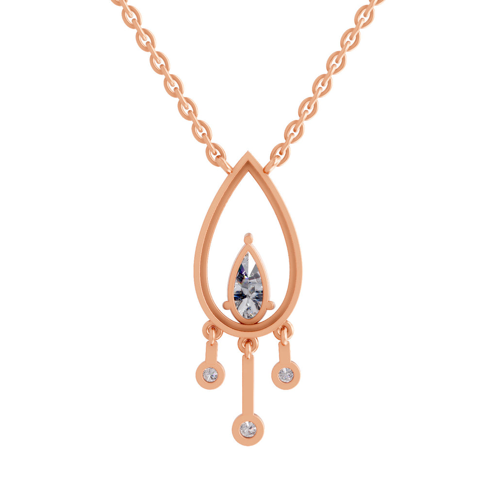 1.01 Carat Pear Shaped 14K - Rose Gold