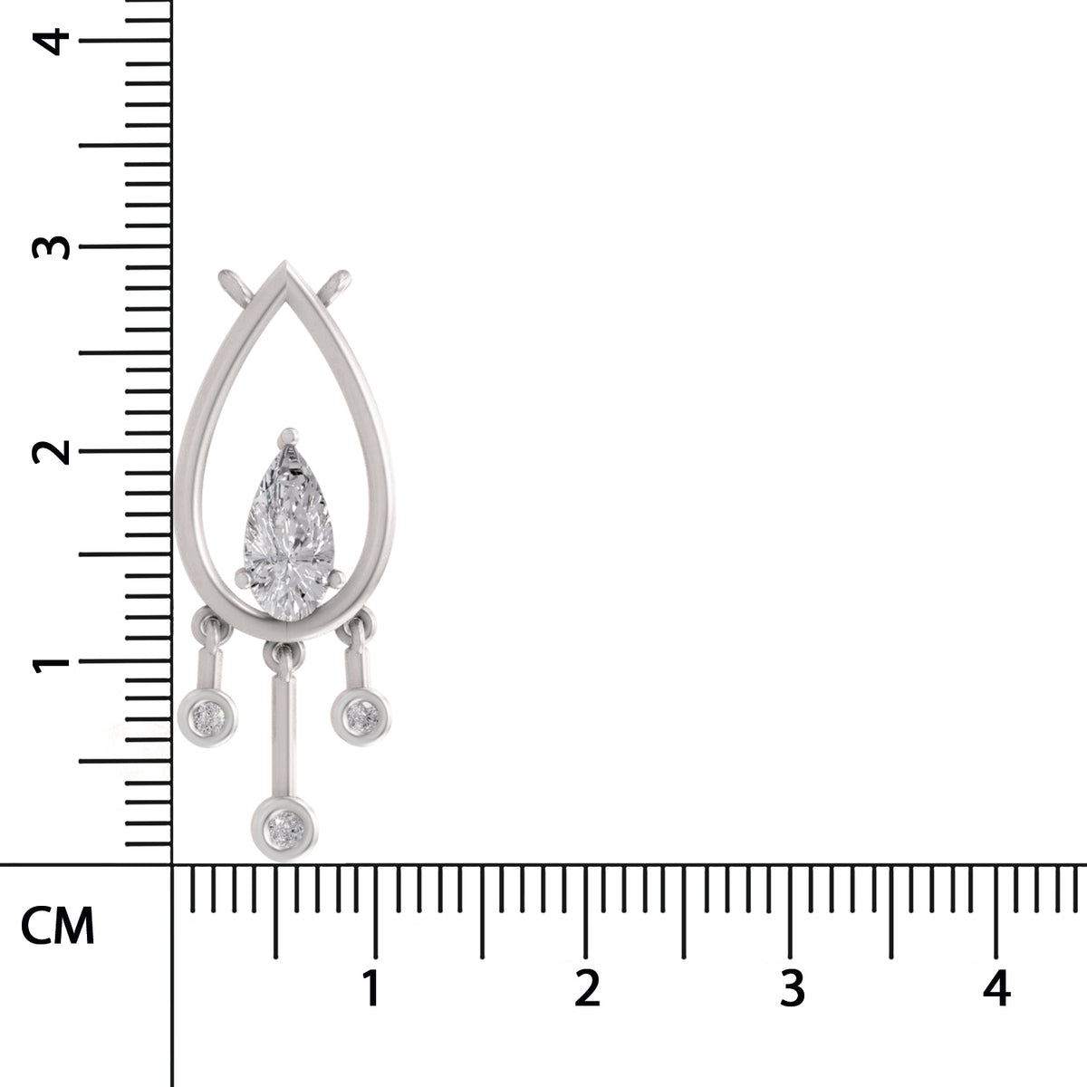 Stunning Pear Diamond Necklace