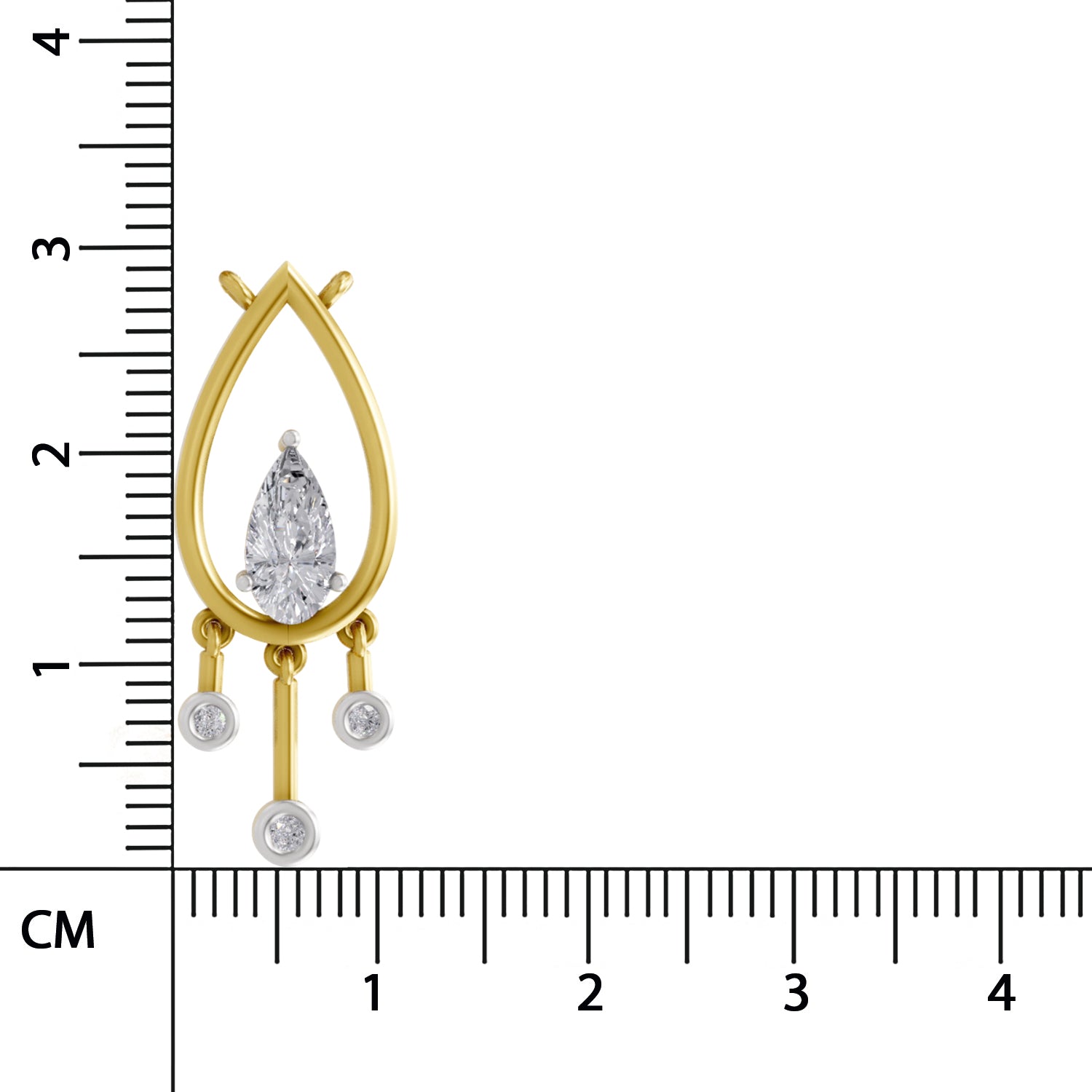 Stunning Pear Diamond Necklace