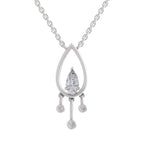 1.01 Carat Pear Shaped 14K - White Gold