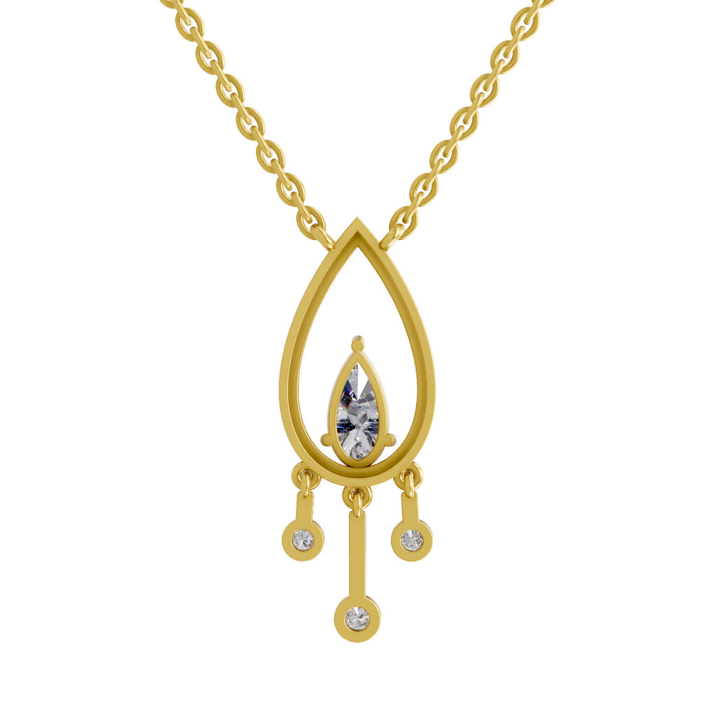1.01 Carat Pear Shaped 14K