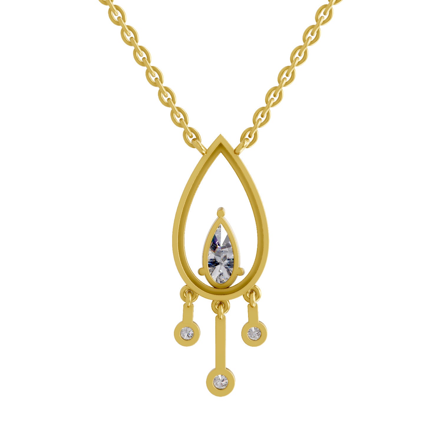 1.01 Carat Pear Shaped 14K