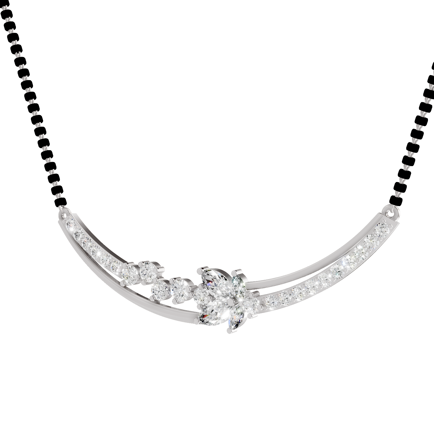 1.32 Carat Marquise Shaped 14K - White Gold