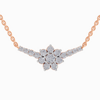 1.3 Carat Twilight Bloom Diamond Pendant Necklace 14K - Rose Gold