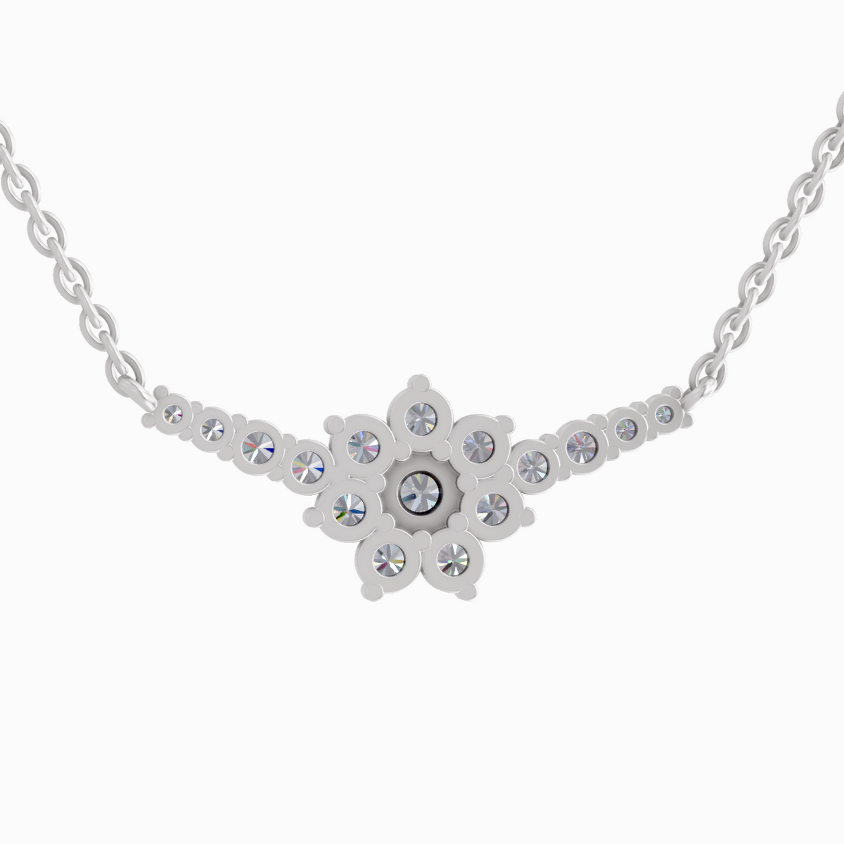 Delicate Bloom Diamond Necklace