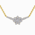 1.3 Carat Twilight Bloom Diamond Pendant Necklace 14K