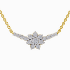 1.3 Carat Twilight Bloom Diamond Pendant Necklace 14K