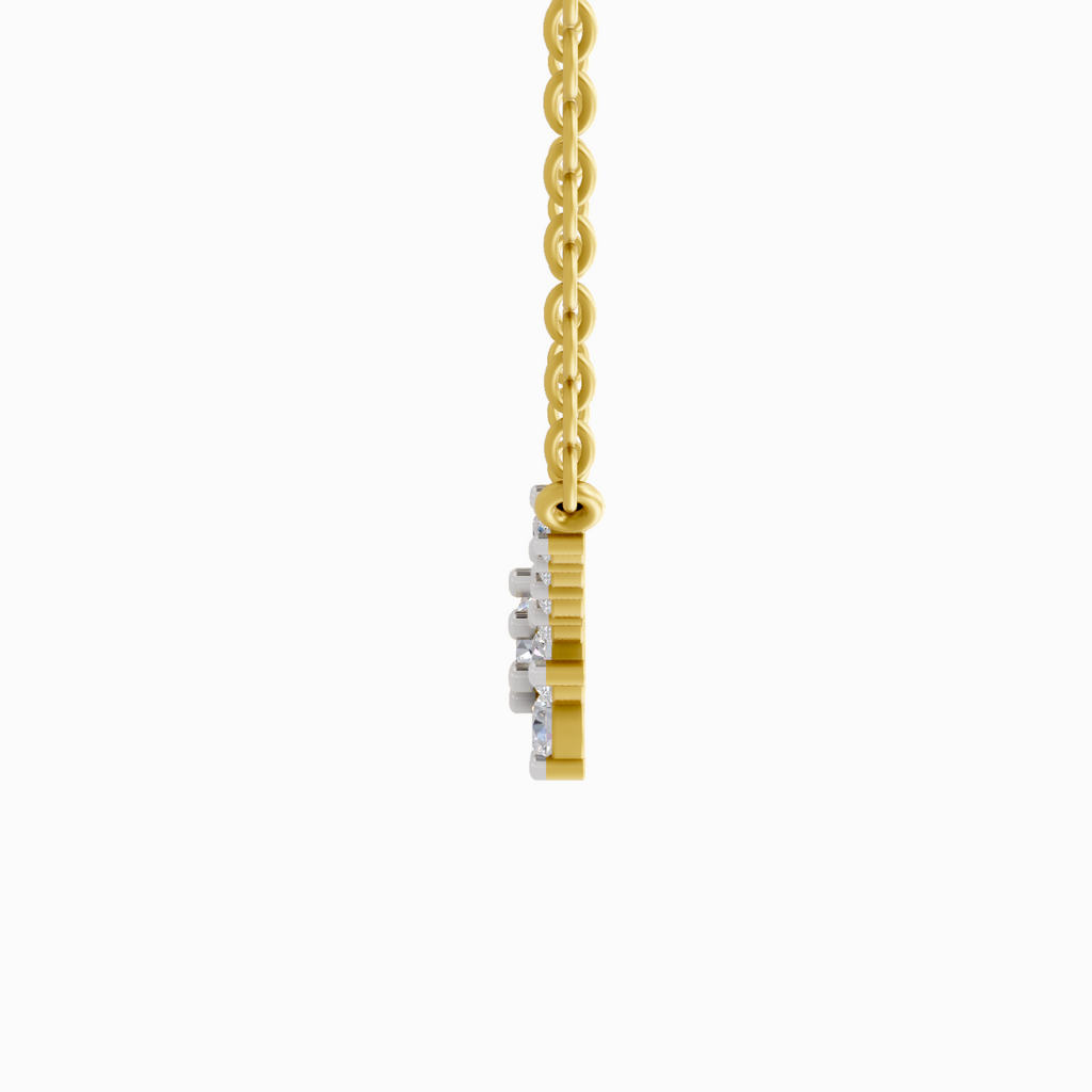 1.3 Carat Twilight Bloom Diamond Pendant Necklace 14K