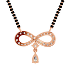 1.35 Carat Pear Diamond Infinity Mangalsutra 14K - Rose Gold