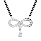 1.35 Carat Pear Diamond Infinity Mangalsutra 14K - White Gold