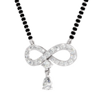 1.35 Carat Pear Diamond Infinity Mangalsutra 14K - White Gold