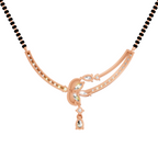 1.66 Carat Diamond Curved Cluster Pendant Pendant Necklace 14K - Rose Gold