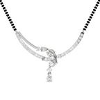 1.66 Carat Diamond Curved Cluster Pendant Pendant Necklace 14K - White Gold