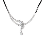 1.66 Carat Diamond Curved Cluster Pendant Pendant Necklace 14K - White Gold