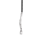 1.66 Carat Diamond Curved Cluster Pendant Pendant Necklace 14K - White Gold