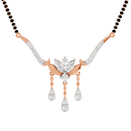 1.34 Carat Marquise Diamond Mangalsutra 14K - Rose Gold
