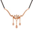 1.34 Carat Marquise Diamond Mangalsutra 14K - Rose Gold