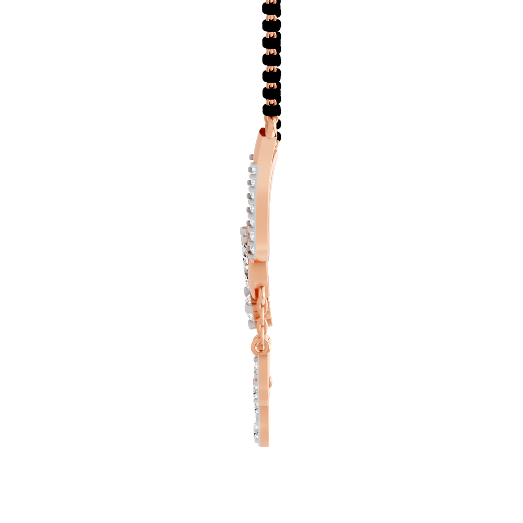 1.34 Carat Marquise Diamond Mangalsutra 14K - Rose Gold