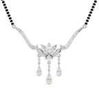 1.34 Carat Marquise Diamond Mangalsutra 14K - White Gold