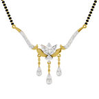 1.34 Carat Marquise Diamond Mangalsutra 14K
