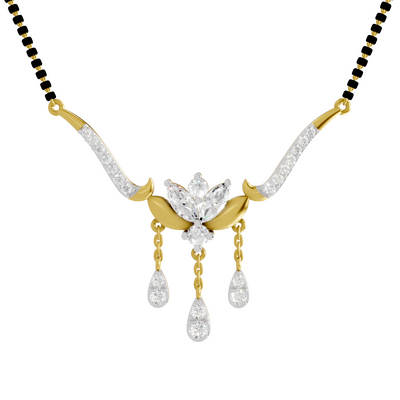 1.34 Carat Marquise Diamond Mangalsutra 14K