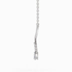 1.42 Carat Lotus Bloom Mangalsutra Pendant Necklace 14K - White Gold