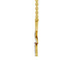 1.18 Carat Marquise Flower Cluster Pendant Necklace 14K
